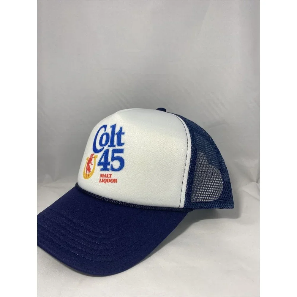 Colt 45 Malt Liquor Trucker Hat Foam Mesh Hat Colt 45 Malt Liquor - Picture 3 of 4